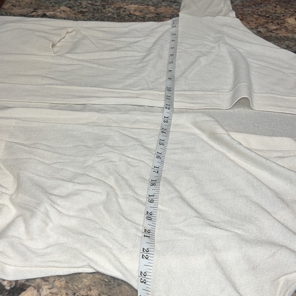 Vince Ivory Open front Cardigan Silk & cashmere minimalist sweater - Picture 7 of 8